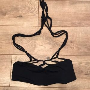 Fused Black Bikini Top Size Small